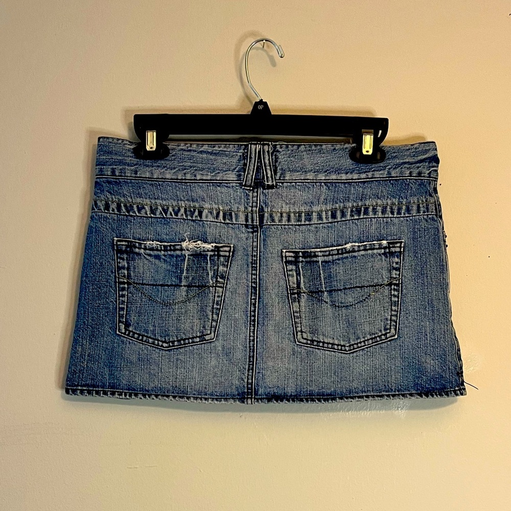 || PULL & BEAR || JEAN MINI SKIRT || DENIM SKIRT || DARK WASH || VINTAGE Y2K ||